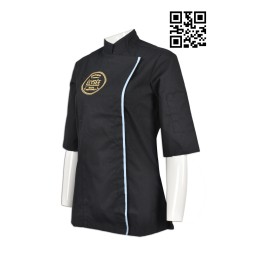 KI086 訂購修身女款廚師制服  製造餐飲廚師制服 法國西廚 啪鈕款 設計酒店廚師制服 厨司服 廚師制服專營  女裝廚師衫 KI086 訂購修身女款廚師制服  製造餐飲廚師制服 法國西廚 啪鈕款 設計酒店廚師制服 厨司服 廚師制服專營  女裝廚師衫